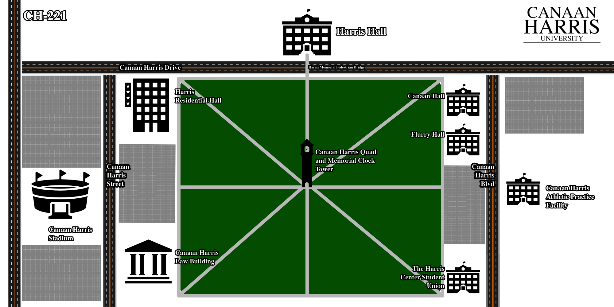 CHU Campus Map